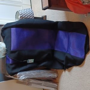 Set of 2 Car seat covers. NWT. Black and Purple